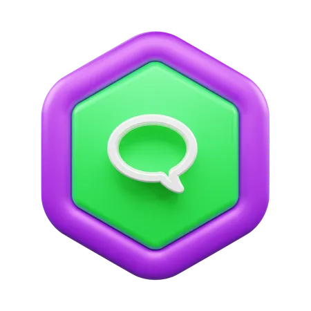 Chat Bubble  3D Icon