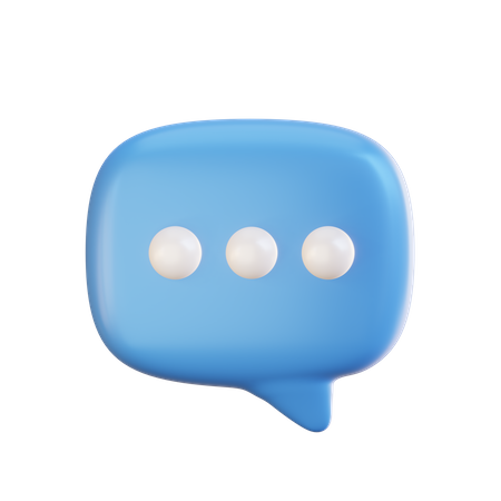 Chat Bubble  3D Icon