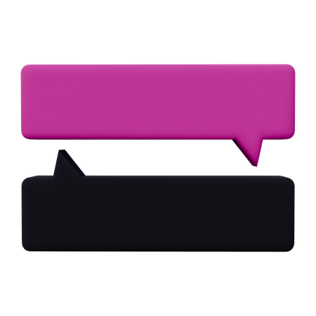 Chat Bubble  3D Icon