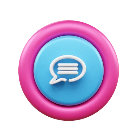 Chat Bubble  3D Icon