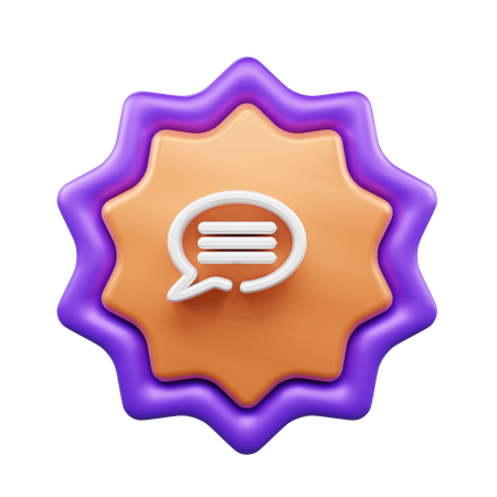 Chat Bubble  3D Icon