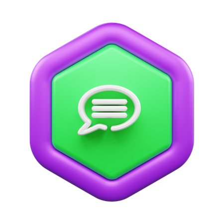 Chat Bubble  3D Icon