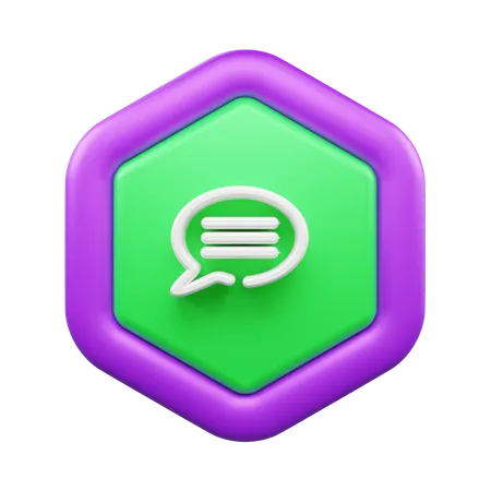 Chat Bubble  3D Icon