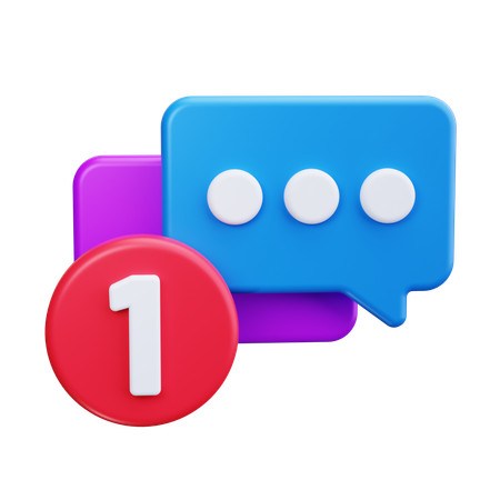 Chat Bubble  3D Icon