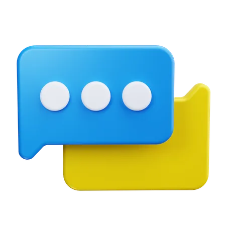 Chat Bubble  3D Icon