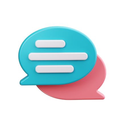 Chat bubble  3D Icon