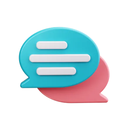 Chat bubble  3D Icon