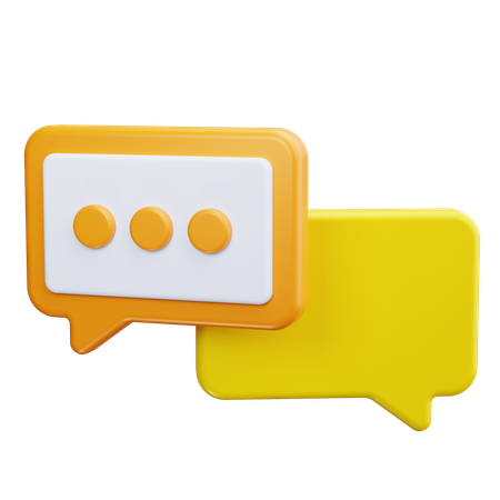 Chat Bubble  3D Icon