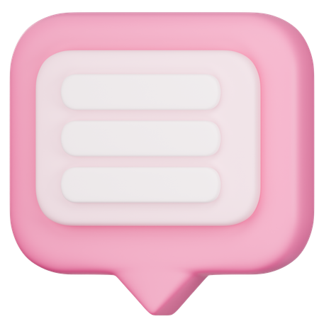 Chat Bubble  3D Icon