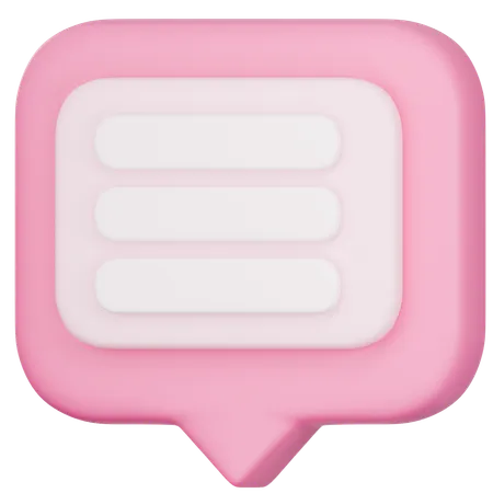 Chat Bubble  3D Icon