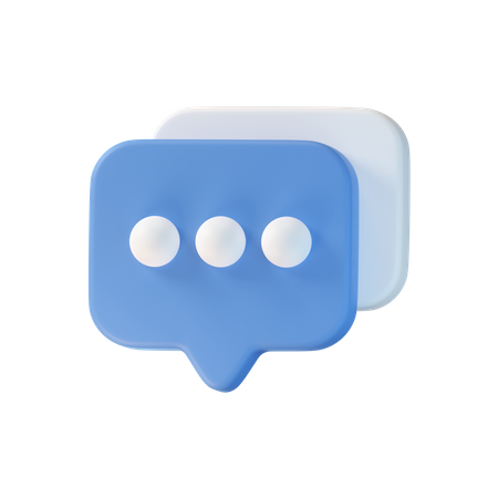 Chat Bubble  3D Icon