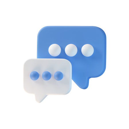 Chat Bubble  3D Icon