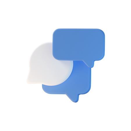 Chat Bubble  3D Icon