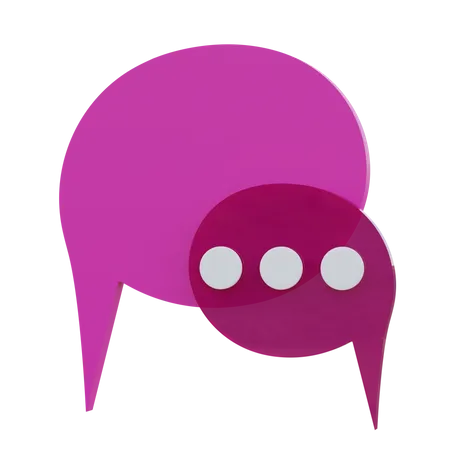 Chat Bubble  3D Icon