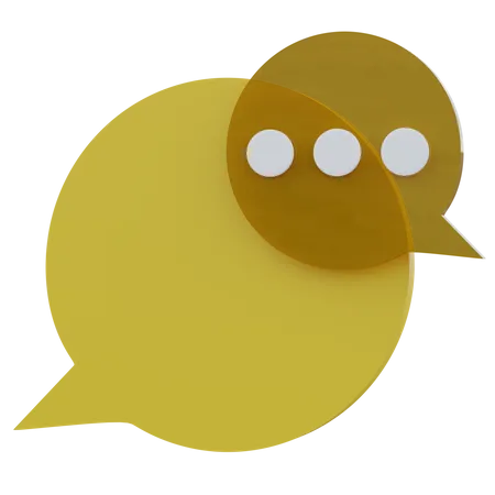 Chat Bubble  3D Icon