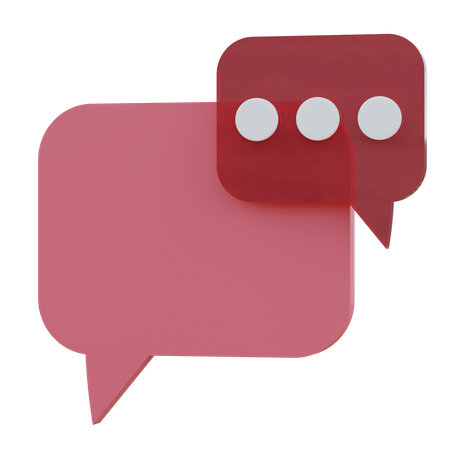 Chat Bubble  3D Icon