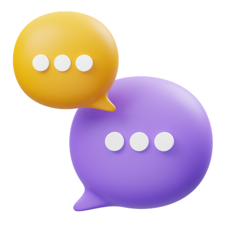 Chat Bubble  3D Icon