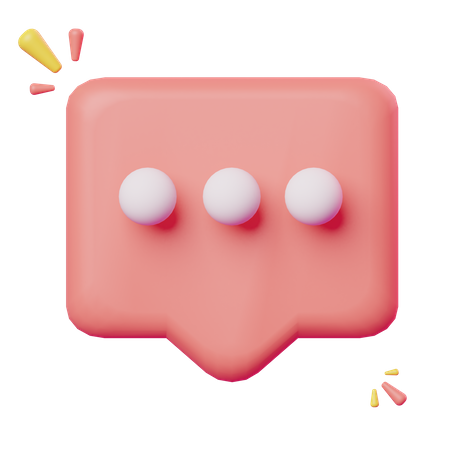 Chat Bubble  3D Icon