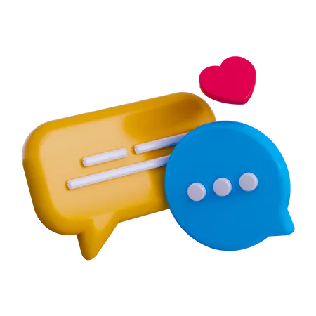 Chat Bubble  3D Illustration