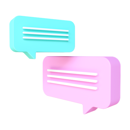 Chat Bubble  3D Illustration