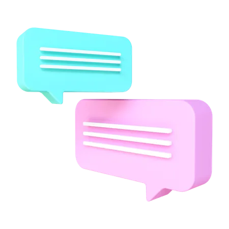 Chat Bubble  3D Illustration