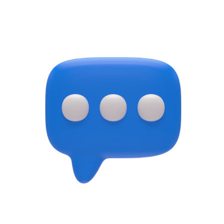 Chat Bubble  3D Illustration