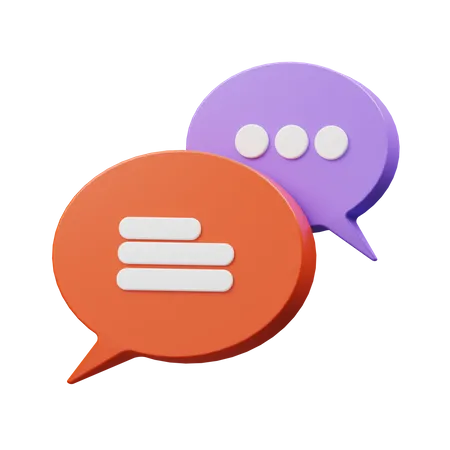 Chat Bubble  3D Illustration