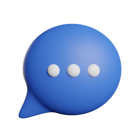 Chat Bubble  3D Illustration