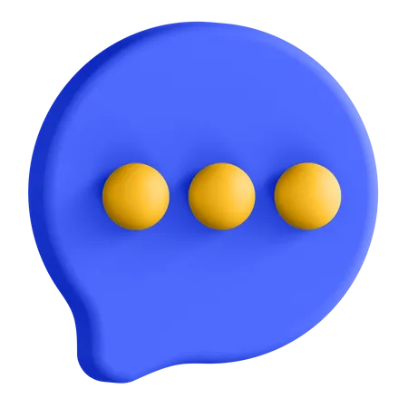 Chat Bubble  3D Illustration