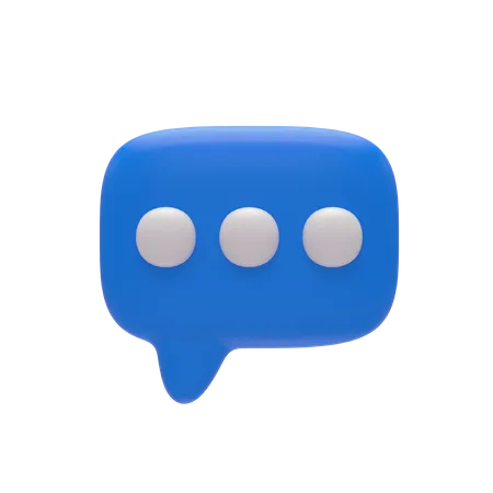 Chat Bubble  3D Illustration