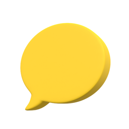 Chat Bubble  3D Illustration