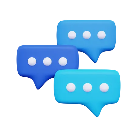 Chat bubble  3D Illustration