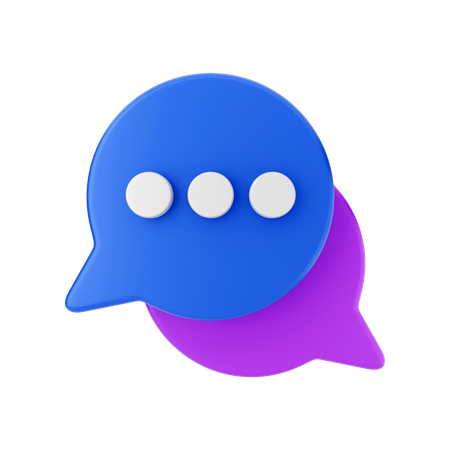 Chat Bubble  3D Illustration