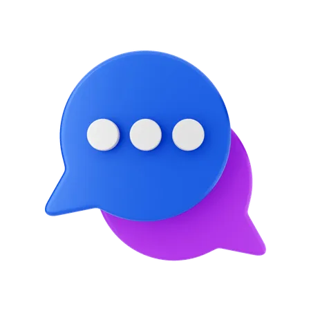 Chat Bubble  3D Illustration