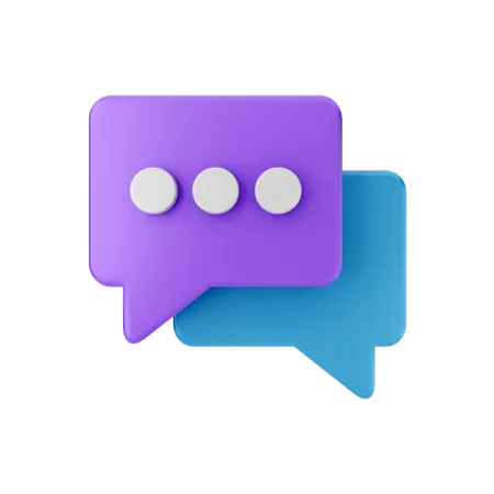 Chat Bubble  3D Illustration