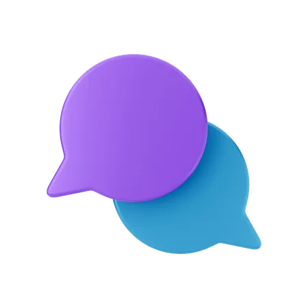 Chat Bubble  3D Illustration