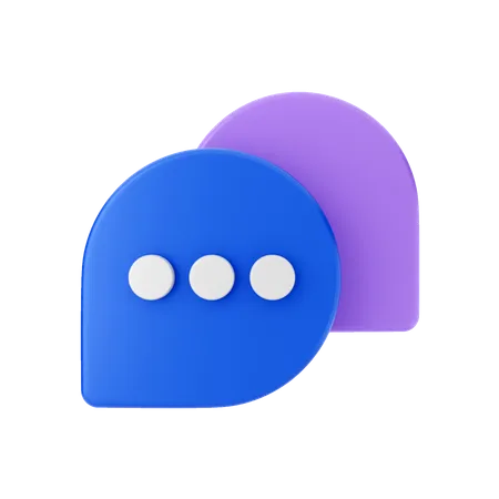 Chat Bubble  3D Illustration