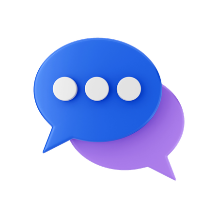 Chat Bubble  3D Illustration