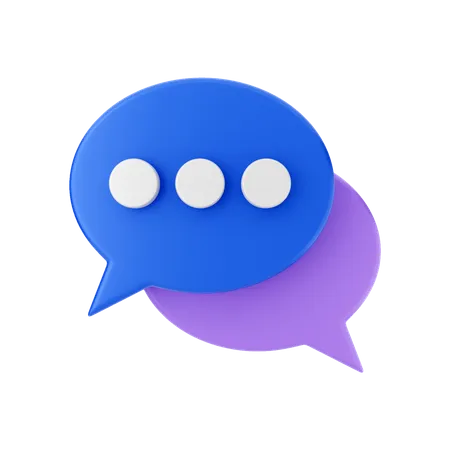 Chat Bubble  3D Illustration