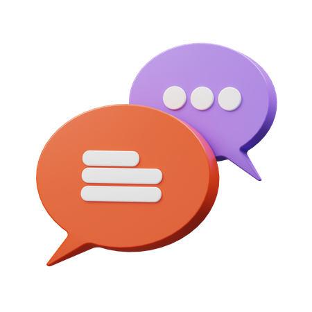 Chat Bubble  3D Illustration