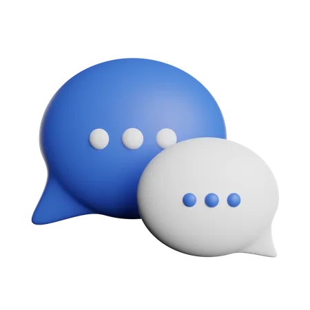 Chat Bubble  3D Illustration