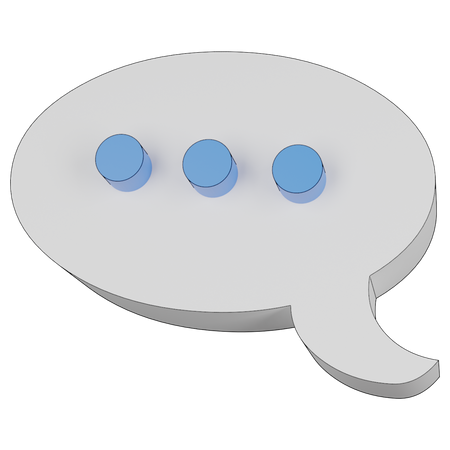 Chat Bubble  3D Illustration