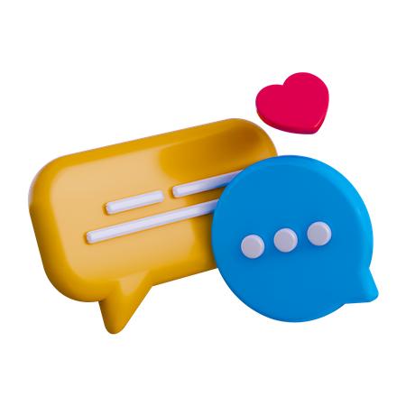 Chat Bubble  3D Illustration