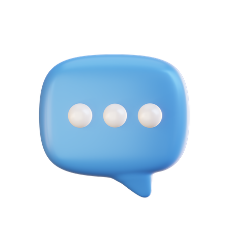 Chat Bubble  3D Icon