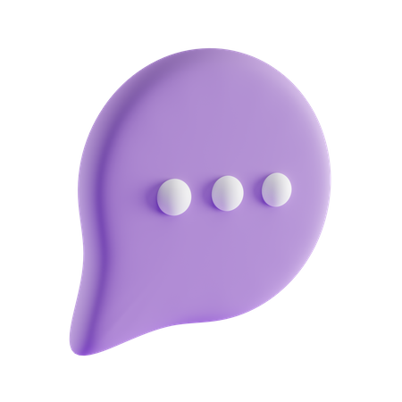 Chat Bubble  3D Icon