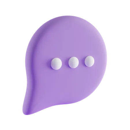 Chat Bubble  3D Icon