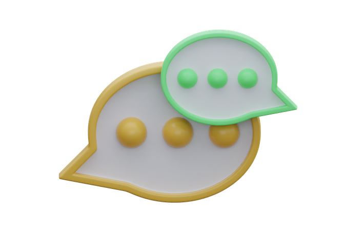 Chat Bubble  3D Icon