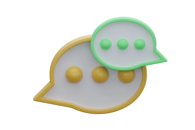 Chat Bubble  3D Icon