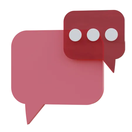 Chat Bubble  3D Icon