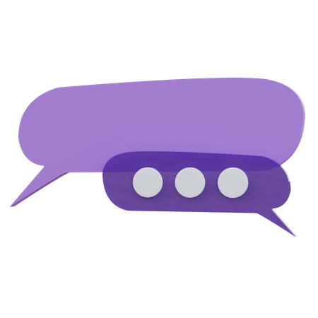 Chat Bubble  3D Icon